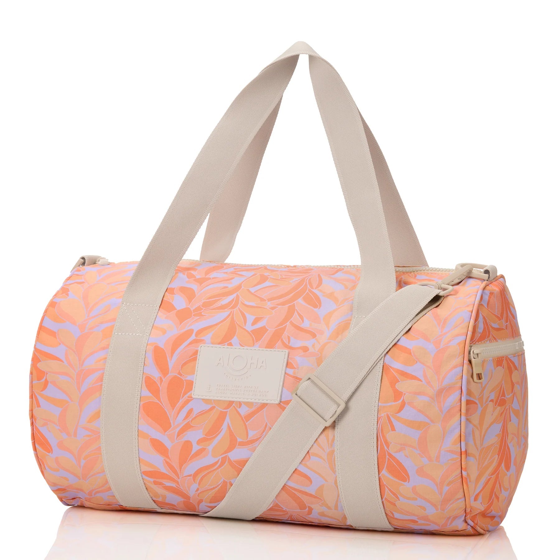 Aloha Keep It Light Sporty Duffle | Lei Stand | Peachy - Juli's Wearable Art