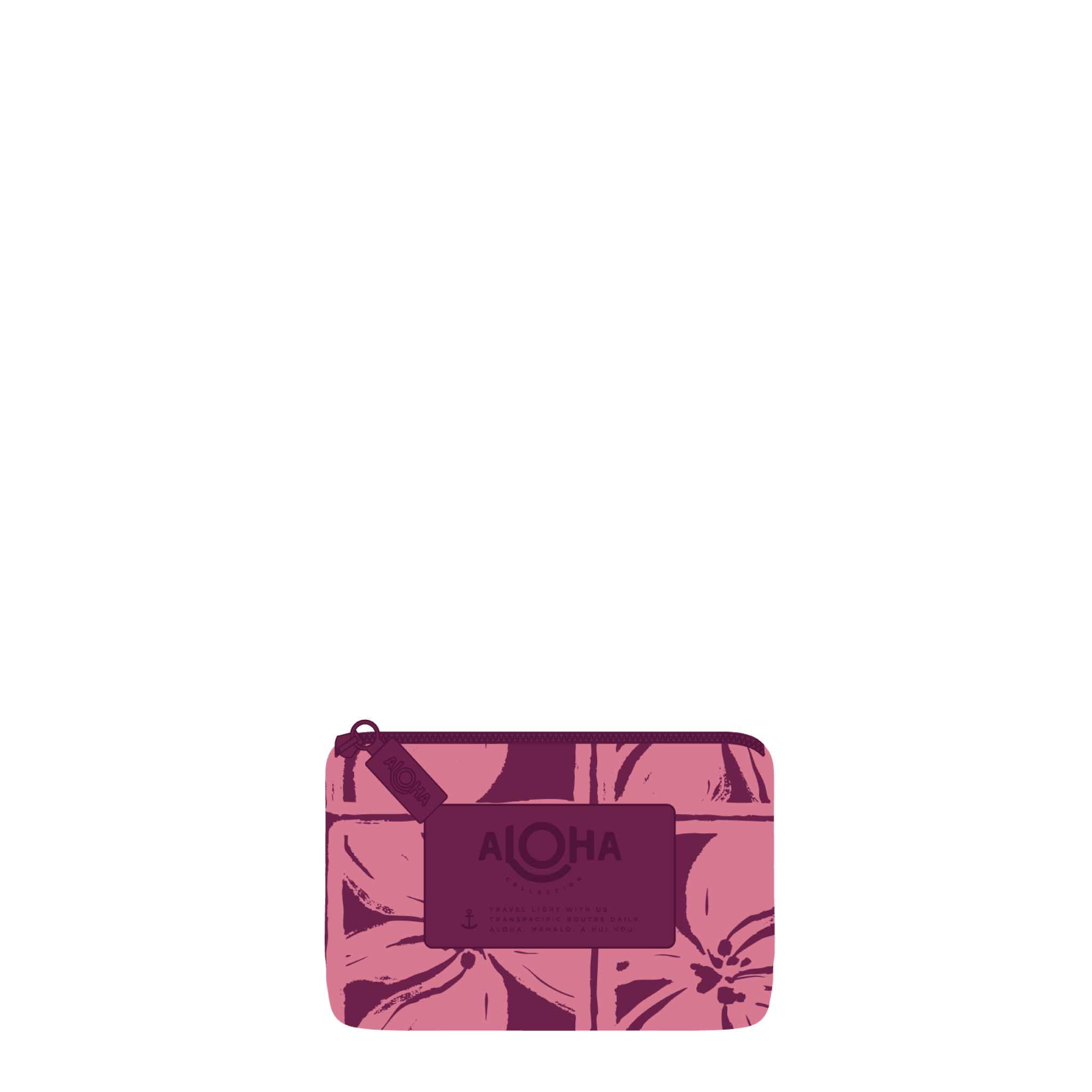 Aloha Lattice Mini Pouch | Candy Plum
