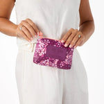 Aloha Mini Pouch | Wildflower | Tropical Plum - Juli's Wearable Art