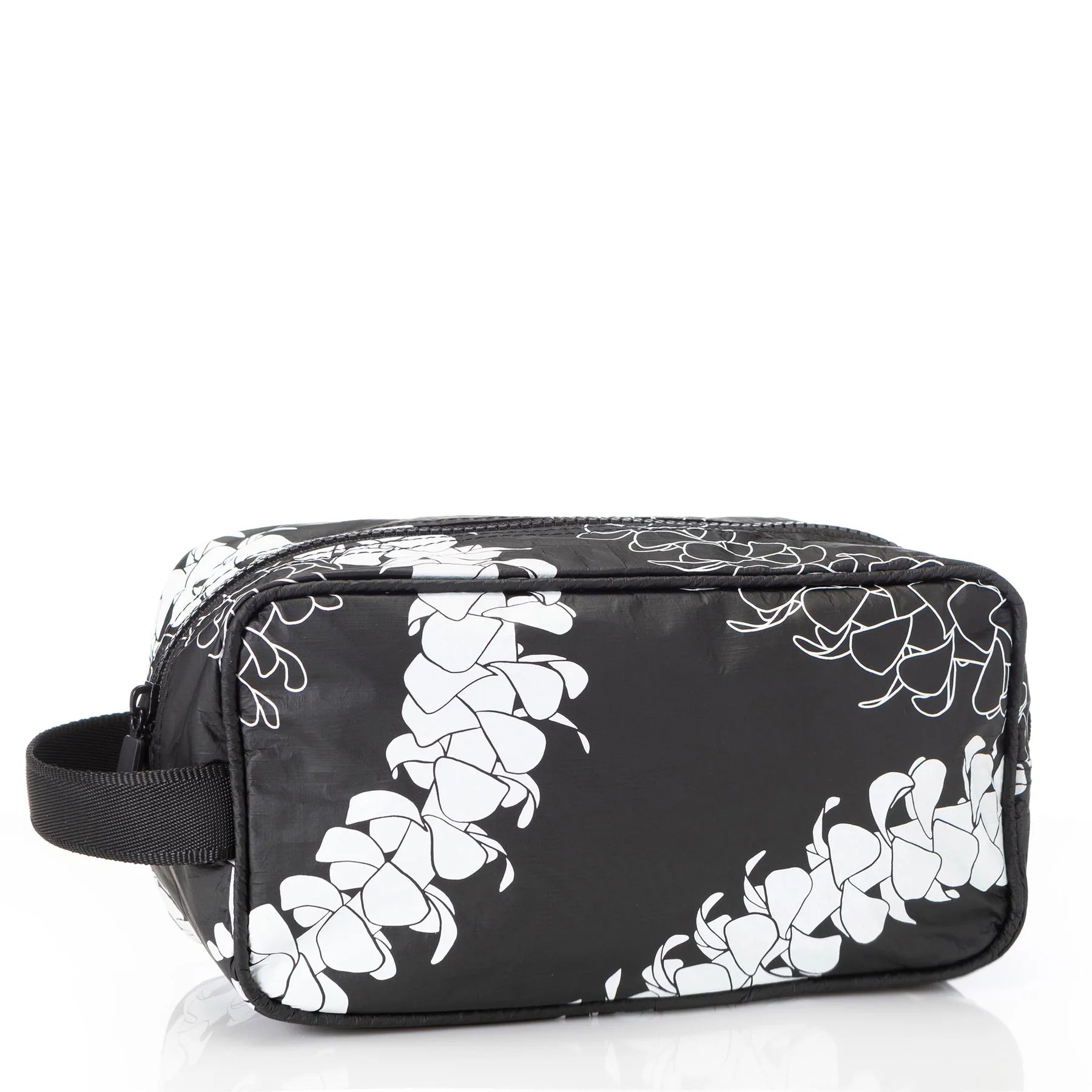Aloha Puakenikeni Dopp Kit | White on Black