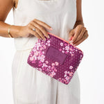 Aloha Small Pouch | Wildflower | Tropical Plum - Juli's Wearable Art