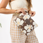 Aloha Taha'a Mid Pouch | Coconut - Juli's Wearable Art