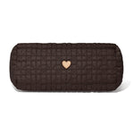 Amara Large Tote | Heart Beat Collection | Cocoa - Juli's Wearable Art