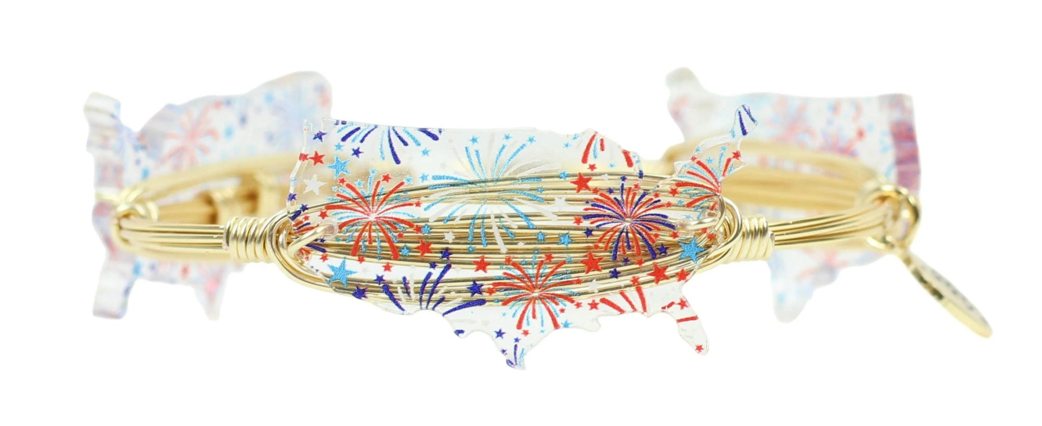 America The Beautiful Bangle Bracelets - Juli's Wearable Art