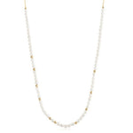 Ania Haie Freshwater Pearl & White Cubic Zirconia Bezel Set Slider Necklace - Juli's Wearable Art