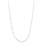 Ania Haie Freshwater Pearl & White Cubic Zirconia Bezel Set Slider Necklace - Juli's Wearable Art