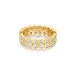 Ania Haie Gold Double Row Bezel Ring - Juli's Wearable Art