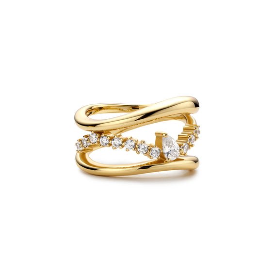 Ania Haie Gold Sparkle Ring - Juli's Wearable Art