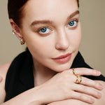 Ania Haie Gold Sparkle Teardrop Ring - Juli's Wearable Art