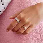 Ania Haie Silver Double Row Bezel Ring - Juli's Wearable Art