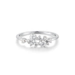 Ania Haie Silver Flower Cluster Pave Ring - Juli's Wearable Art