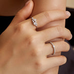 Ania Haie Silver Flower Cluster Pave Ring - Juli's Wearable Art