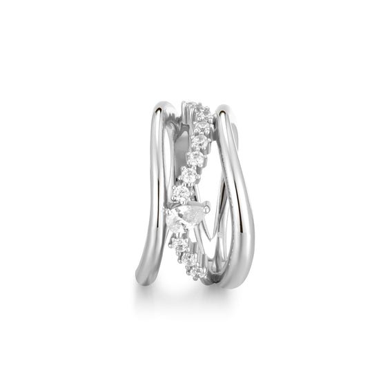 Ania Haie Silver Sparkle Ring - Juli's Wearable Art
