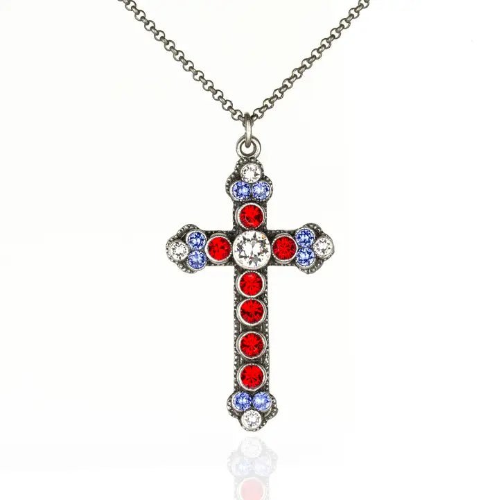 Anne Koplik Americana Cross Necklace - Juli's Wearable Art