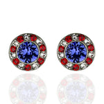 Anne Koplik Americana Crystal Halo Earrings - Juli's Wearable Art