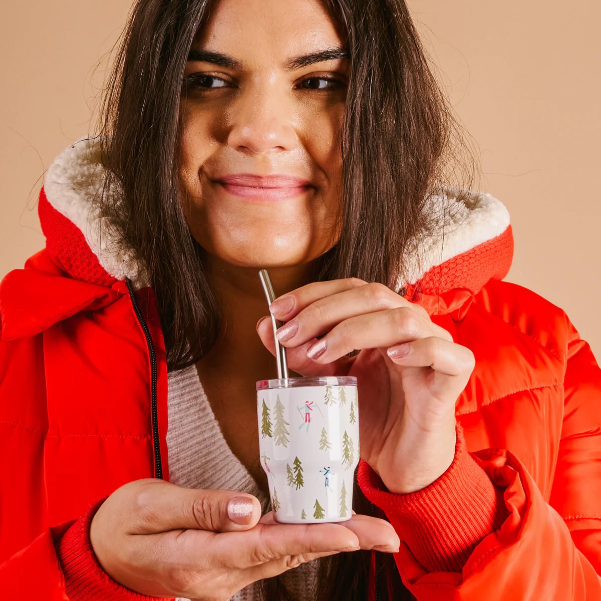 Aprés Ski 2 oz Tiny Tumbler - Juli's Wearable Art