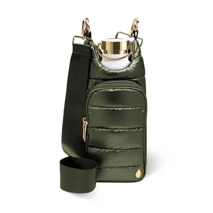 Army Green Shiny Hydrobag® with Army Green Solid Strap - Juli's Wearable Art