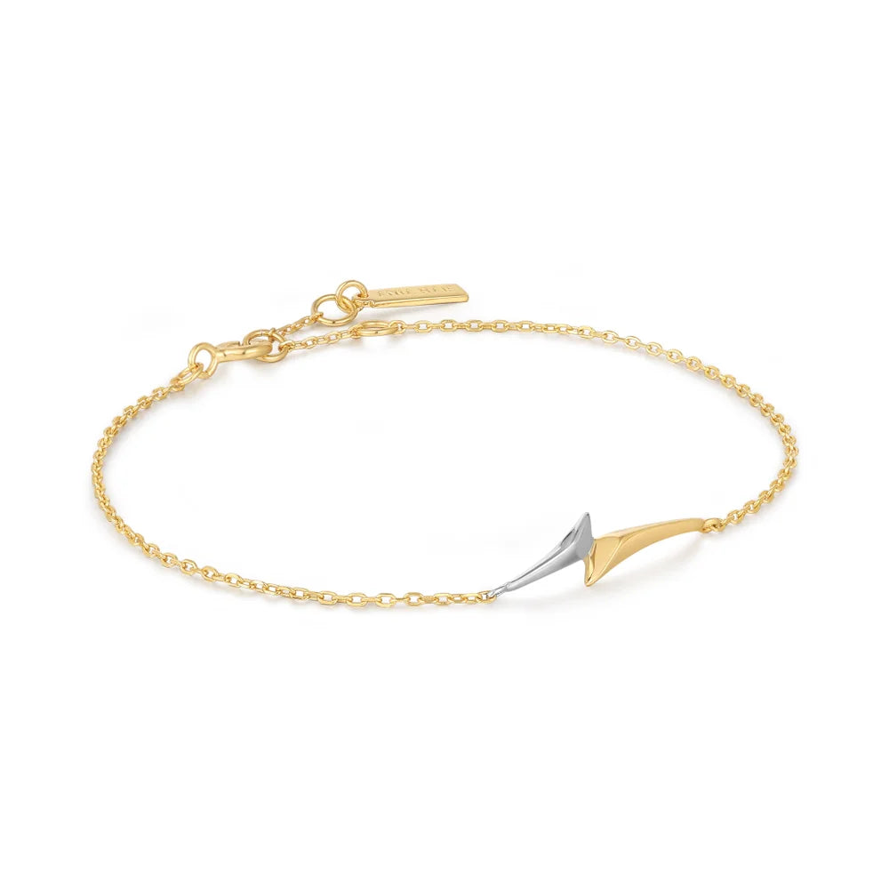 Ania Haie Gold Arrow Two-Tone Chain Bracelet