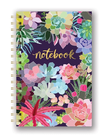 Spiral Notebook Medium - Succulent Paradise
