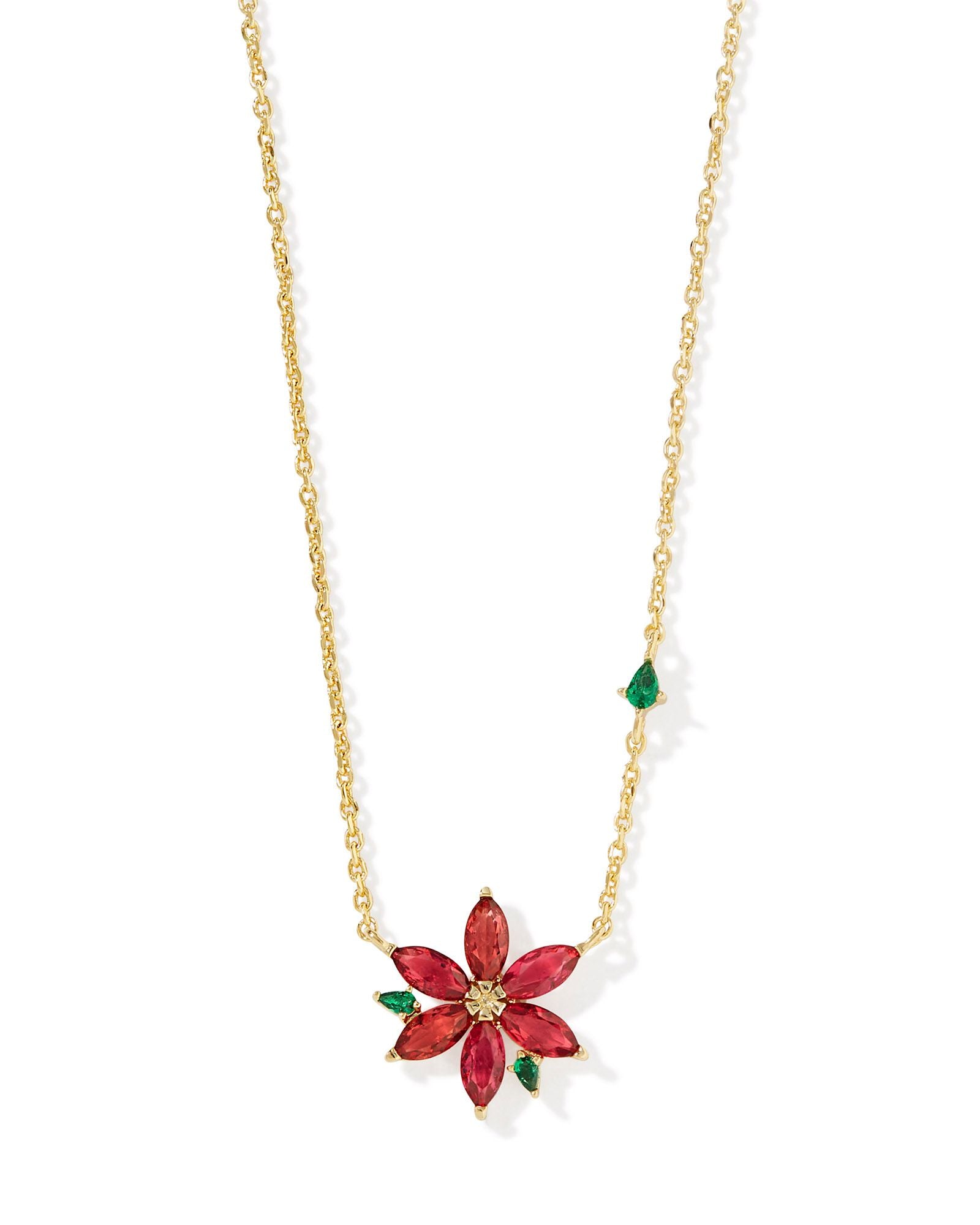 Kendra Scott Poinsettia Short Pendant Necklace