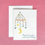 Baby Shower Greeting Card | Showering You With Love Card - Juli's Wearable Art
