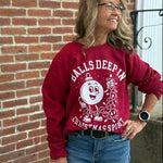 Balls Deep in Christmas Spirit Crewneck Sweatshirt - Juli's Wearable Art