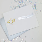 Banner Just Married | Paper Clip Letterpress Card - Juli's Wearable Art