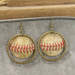 Batter Up Baseball Dangle Earrings - Juli's Wearable Art