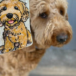 Beaded Phone Pouch | Goldendoodle - Juli's Wearable Art