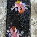 Beaded Phone Pouch | “JWA" Flowers - Juli's Wearable Art
