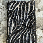 Beaded Phone Pouch | Zebra Print - Juli's Wearable Art