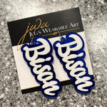 Bedford Bison Novelty Earrings - Juli's Wearable Art