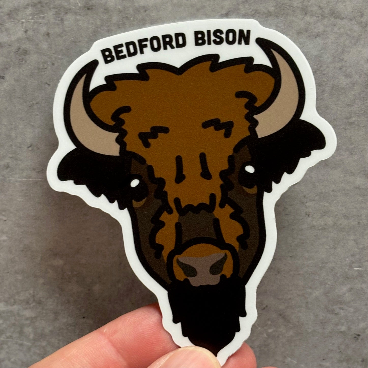 Bedford Bison Sticker - Juli's Wearable Art