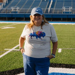 Bedford Bisons Color Blast Bison Graphic Tee - Juli's Wearable Art