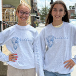 Bedford Bisons Faux Embroidered Mascot Design Sweatshirt - Juli's Wearable Art