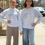 Bedford Bisons Faux Embroidered Mascot Design Sweatshirt - Juli's Wearable Art