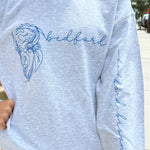 Bedford Bisons Faux Embroidered Mascot Design Sweatshirt - Juli's Wearable Art