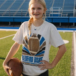 Bedford Bisons Football Sunburst Tee - Juli's Wearable Art