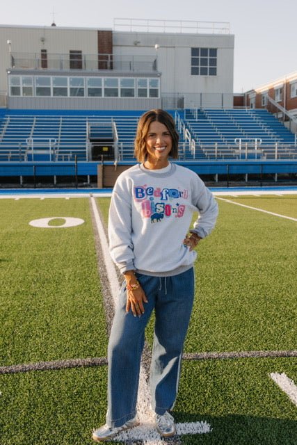 Bedford Bisons Inside Out Crewneck Sweatshirt - Juli's Wearable Art
