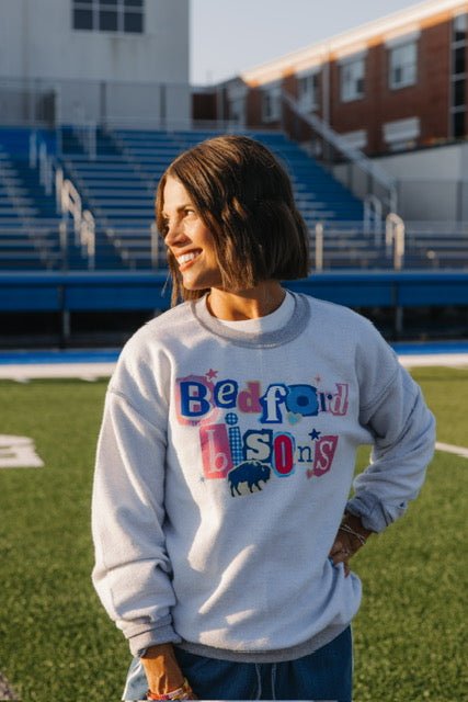 Bedford Bisons Inside Out Crewneck Sweatshirt