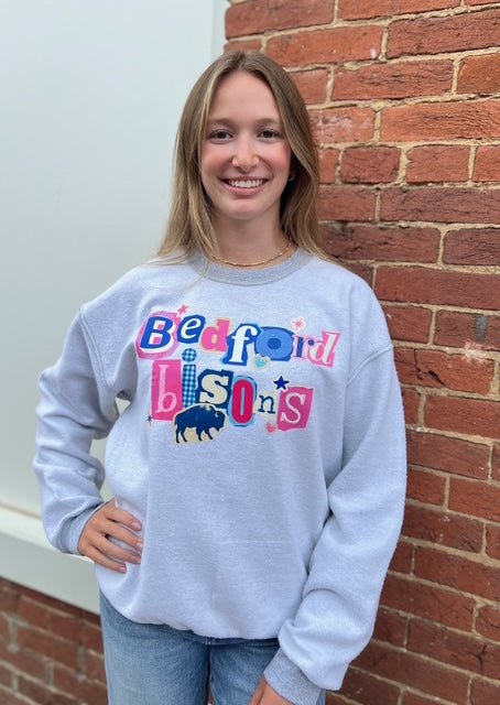 Bedford Bisons Inside Out Crewneck Sweatshirt