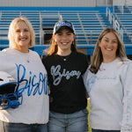 Bedford Bisons Jumbo Cursive Puff Sweatshirt - Juli's Wearable Art