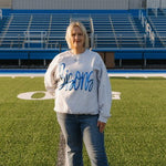 Bedford Bisons Jumbo Cursive Puff Sweatshirt - Juli's Wearable Art