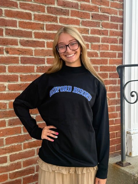 Bedford Bisons Mock Neck Sweatshirt