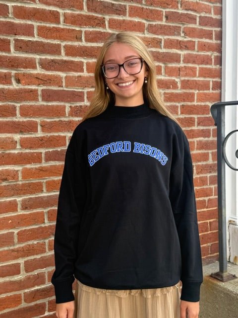 Bedford Bisons Mock Neck Sweatshirt