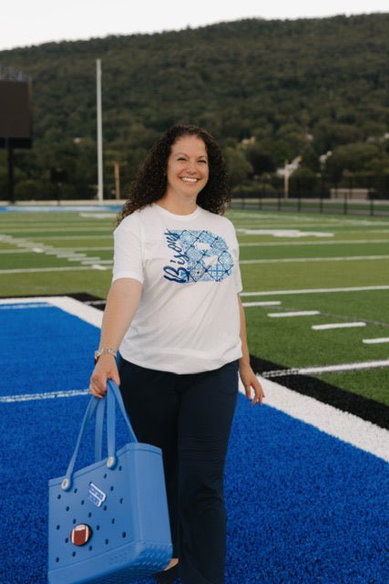 Bedford Bisons Patchwork Tee - Juli's Wearable Art