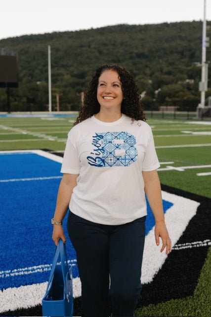 Bedford Bisons Patchwork Tee - Juli's Wearable Art