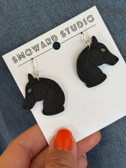 Bedford Horse Head Acrylic Earrings