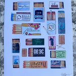 Bedford Matchbook Custom Art - Juli's Wearable Art