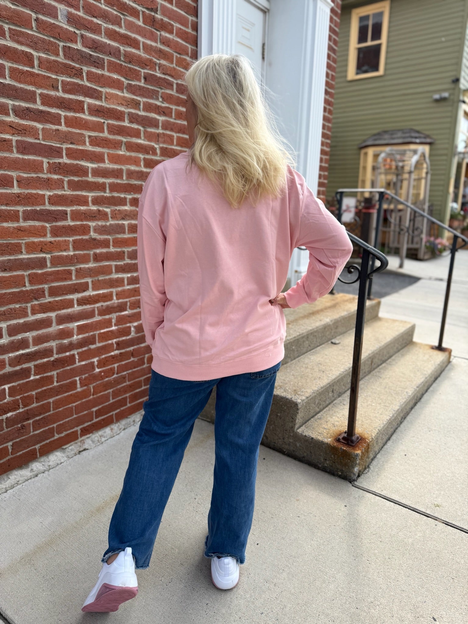 Bedford Mock Neck Sweater | Pink - Juli's Wearable Art